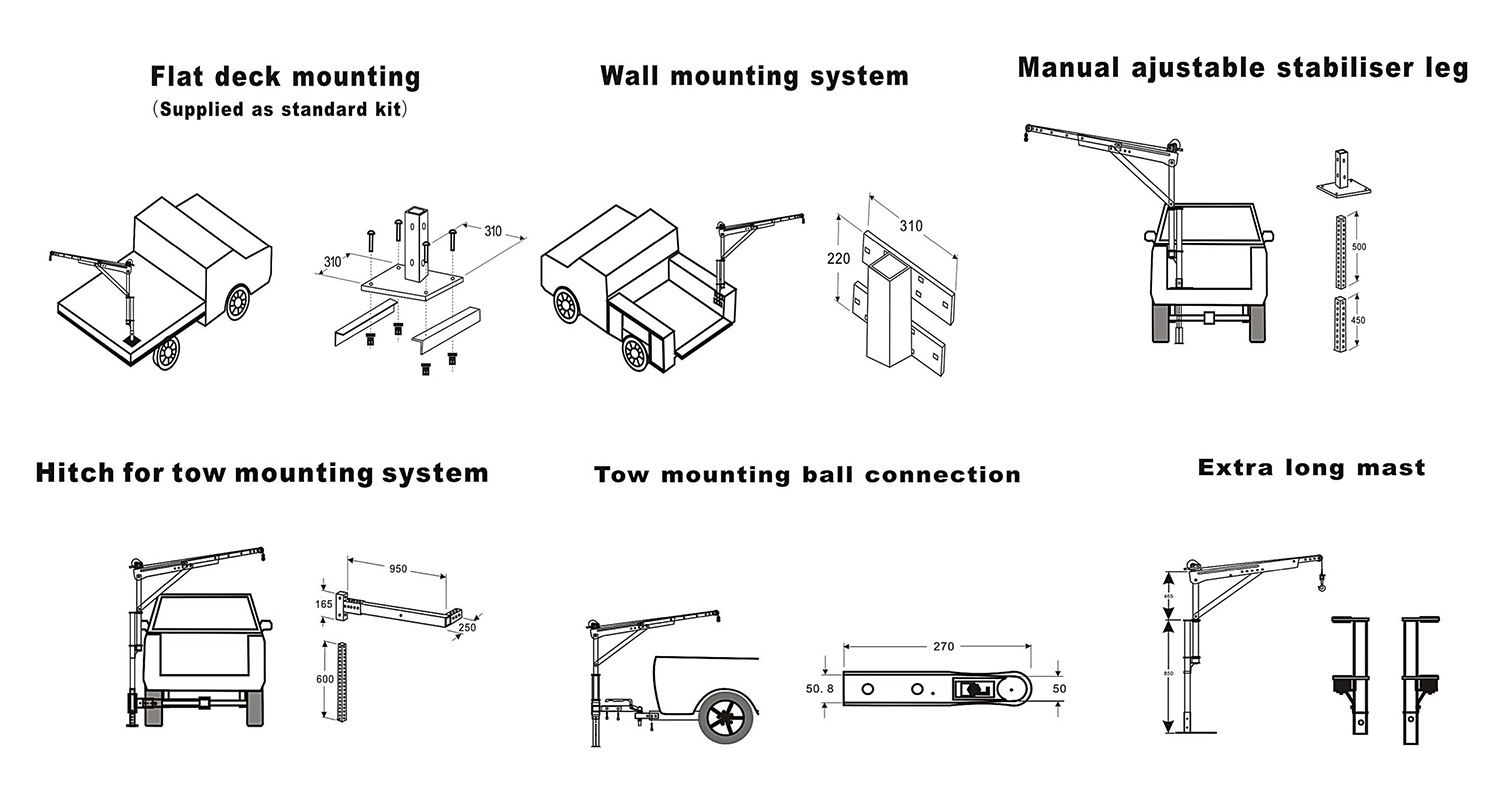 4- 起重机皮卡安装方法